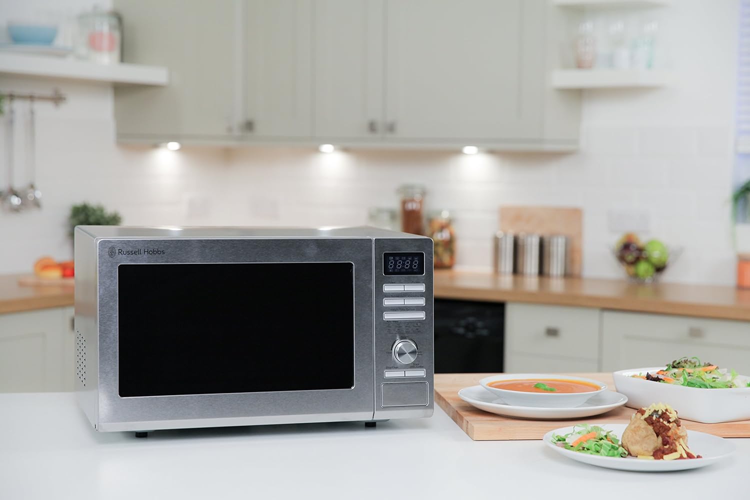 Russell Hobbs RHM2563 25L Digital 900w Solo Microwave Stainless Steel - Amazing Gadgets Outlet