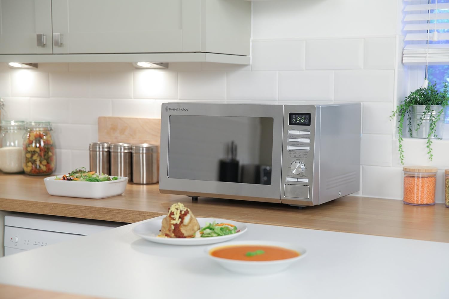 Russell Hobbs RHM2563 25L Digital 900w Solo Microwave Stainless Steel - Amazing Gadgets Outlet