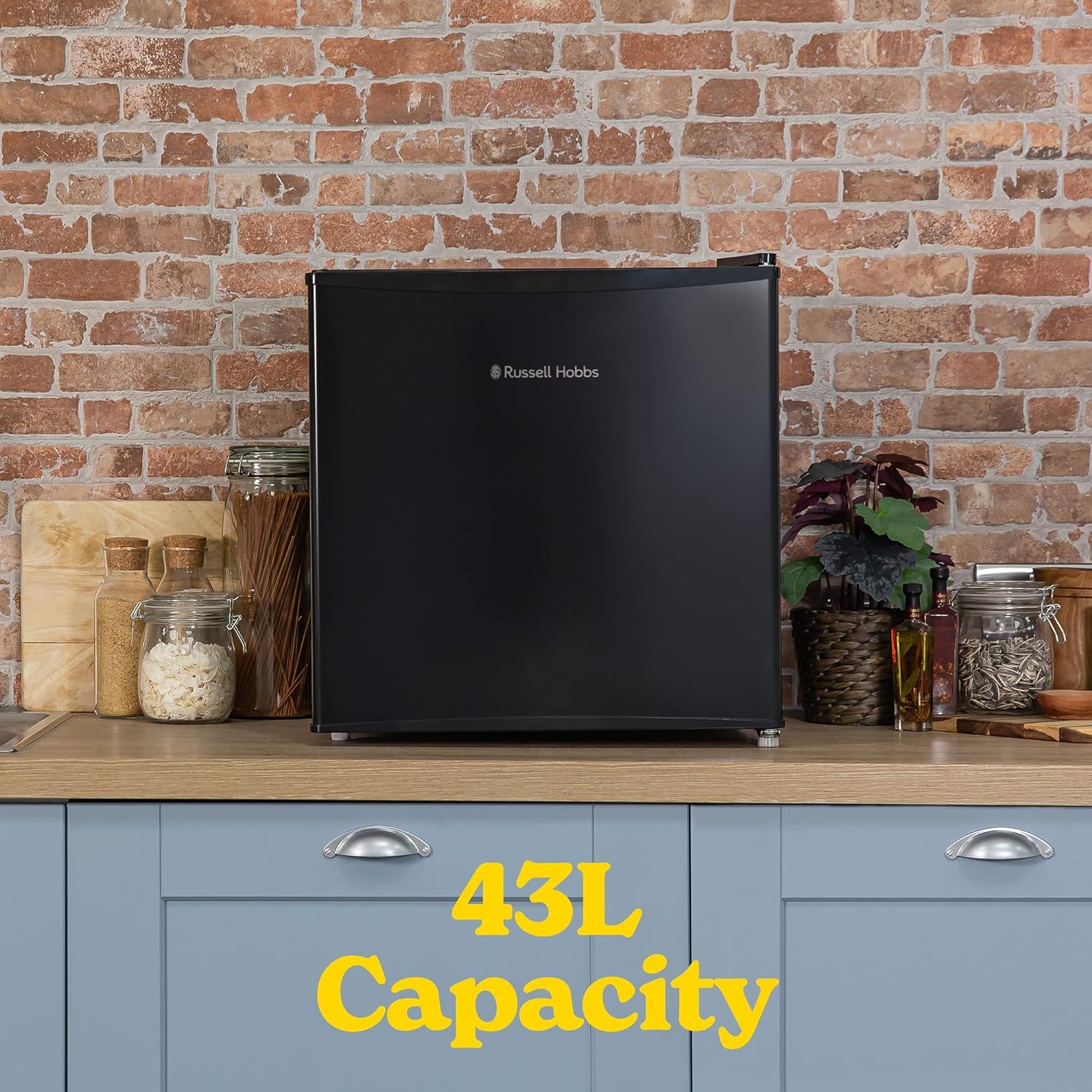 Russell Hobbs RHTTLF1B 43L Table Top F Energy Rating Fridge Black - Amazing Gadgets Outlet