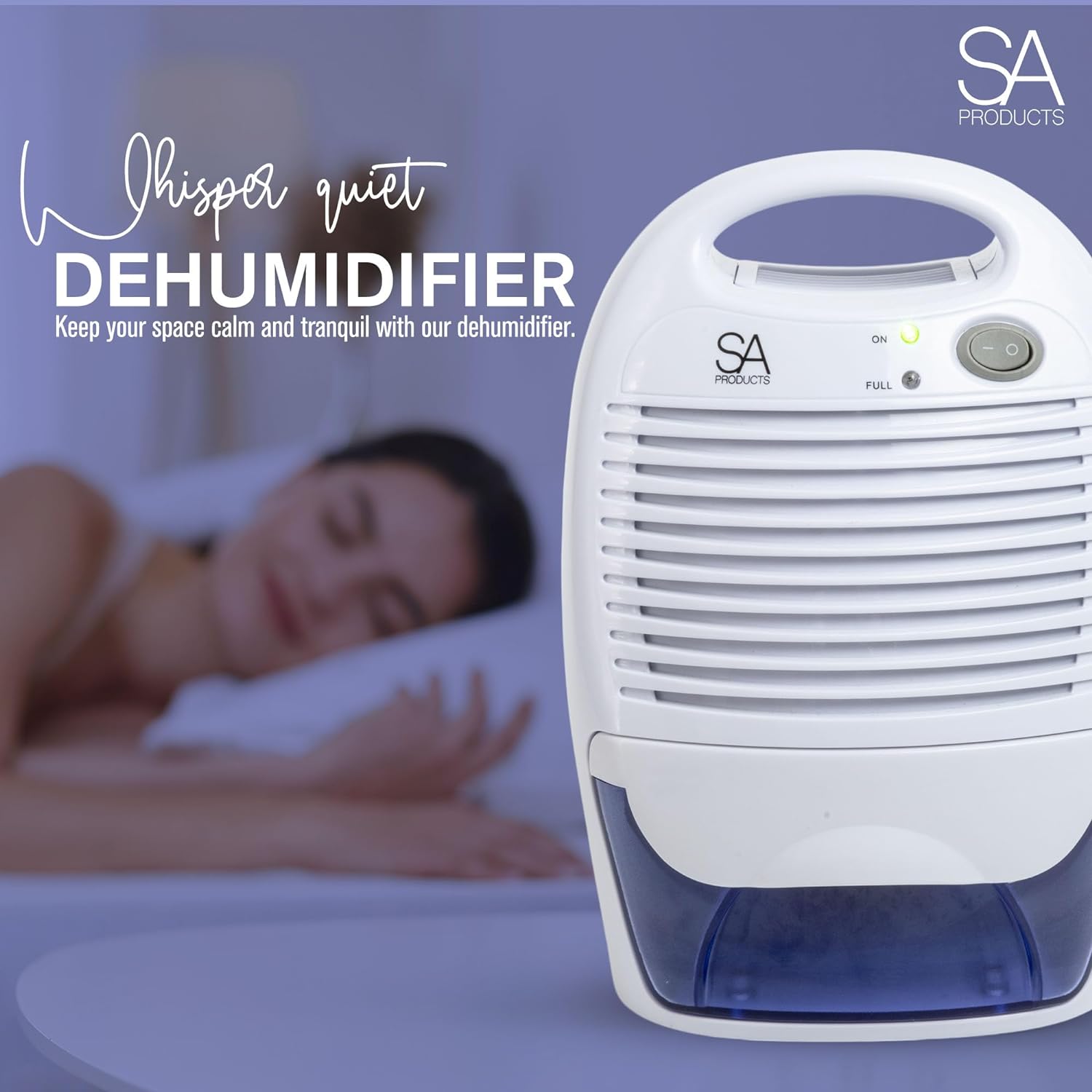 SA Products 700ml Dehumidifier, Small Dehumidifier | Dehumidifiers for Home | Portable Dehumidifier and Air Purifier | Moisture Absorbers for Home, Dehumidifier for Bedroom, Bathroom (White) - Amazing Gadgets Outlet