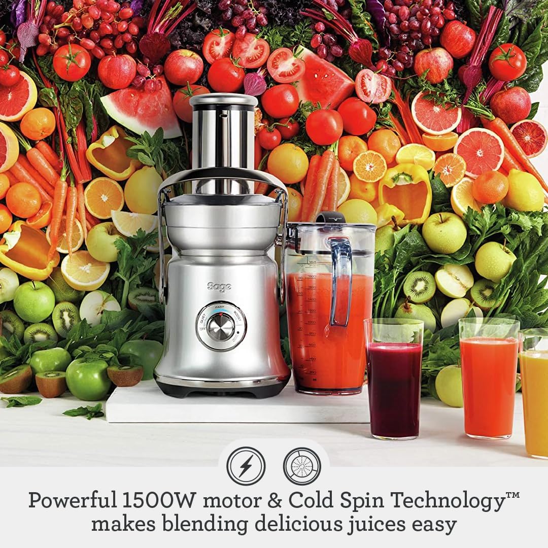 Sage SJE830BSS the Nutri Juicer Cold XL - Brushed Stainless Steel The Nutri Juicer Cold XL - Amazing Gadgets Outlet