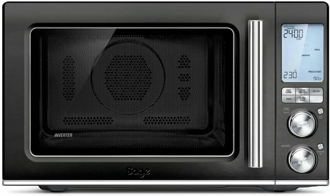 Sage - The Combi Wave 3 In 1 - Air Fryer, Convection Oven & Microwave, Black Stainless Steel - Amazing Gadgets Outlet