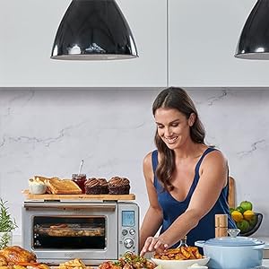 Sage - The Smart Oven Air Fryer - Toasts, Grills, Bakes, Roasts, Airfries, Reheats and Slow Cooks, Brushed Stainless Steel - Amazing Gadgets Outlet