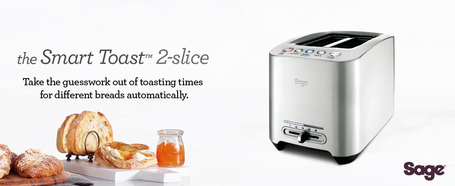 Sage the Smart Toast, 2 Slice, 1800 Watt - Amazing Gadgets Outlet