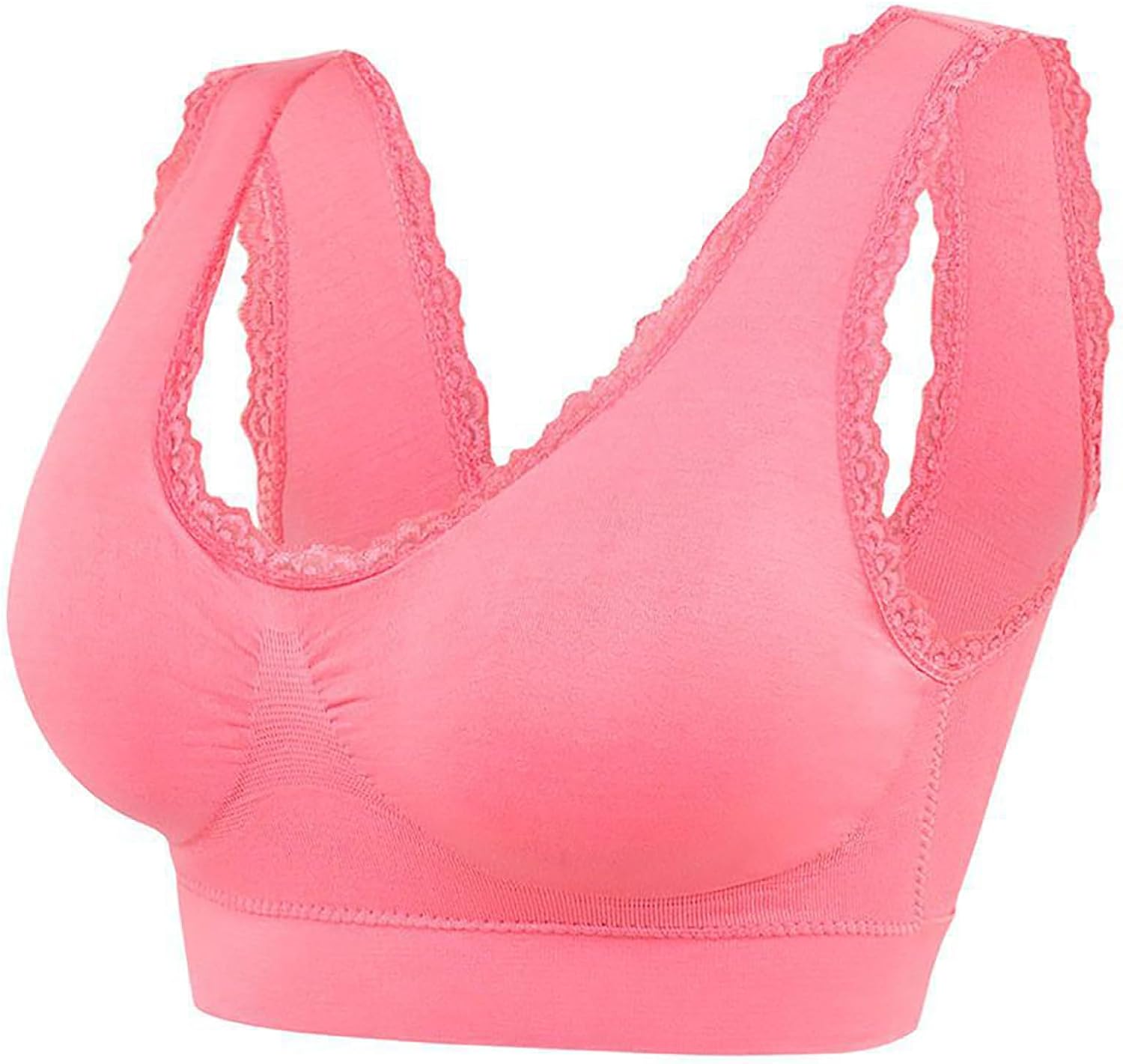 Sale Clearance Wide Back Bra Strapless Backless Bra White Lace Bra Sports Bra High Impact Open Cup Bra Front Fastening Sports Bra - Amazing Gadgets Outlet