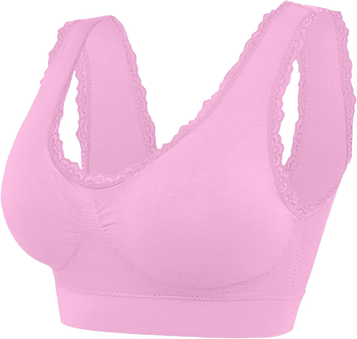 Sale Clearance Wide Back Bra Strapless Backless Bra White Lace Bra Sports Bra High Impact Open Cup Bra Front Fastening Sports Bra - Amazing Gadgets Outlet