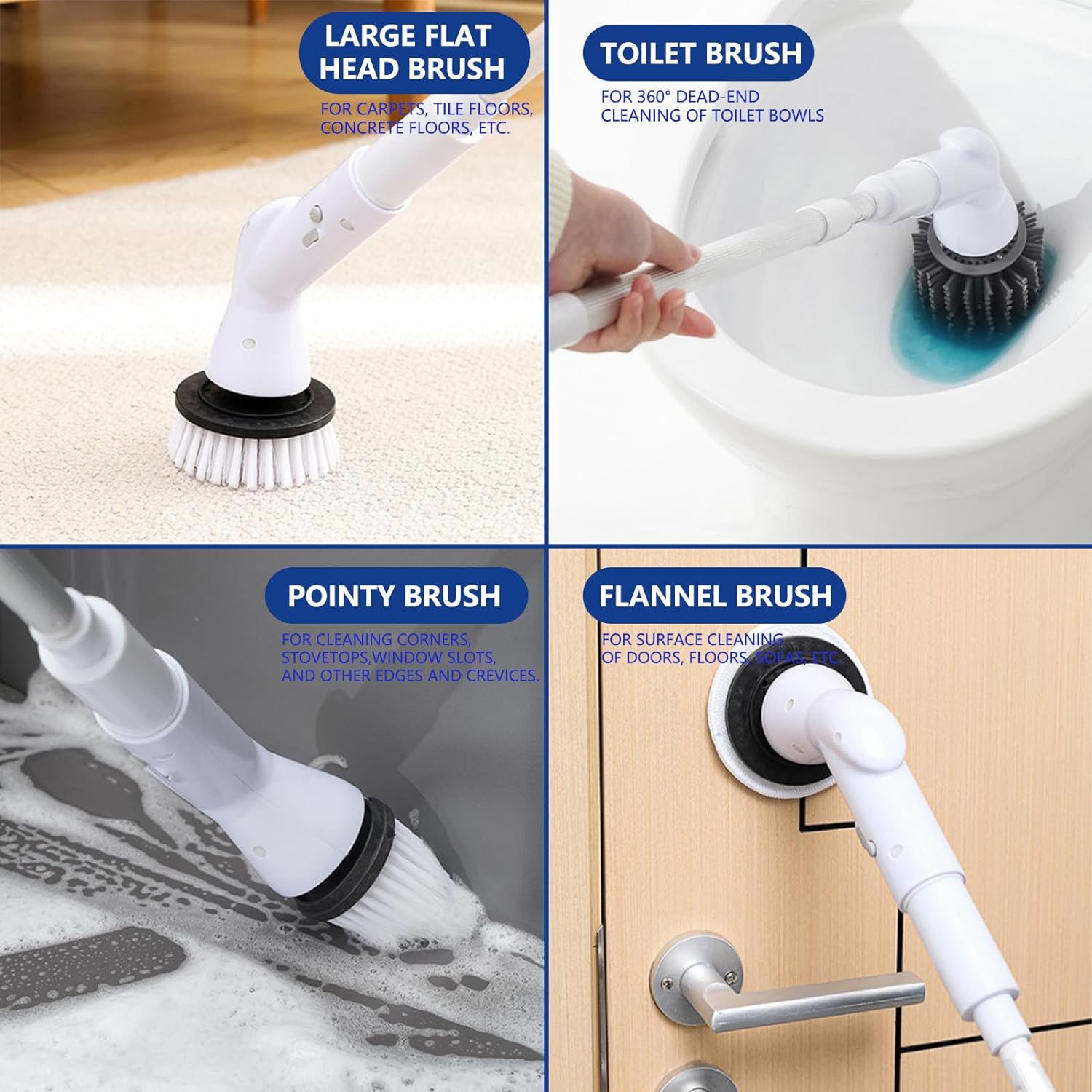 Sales Clearance Electric Spin Scrubbers - 2024 Upgrade Cordless Shower Scrubbers with 6 Replaceable Brush Heads Tiktok Trend Items Clearance Items Deals Of The Day My Orders Placed Recently By Me - Amazing Gadgets Outlet