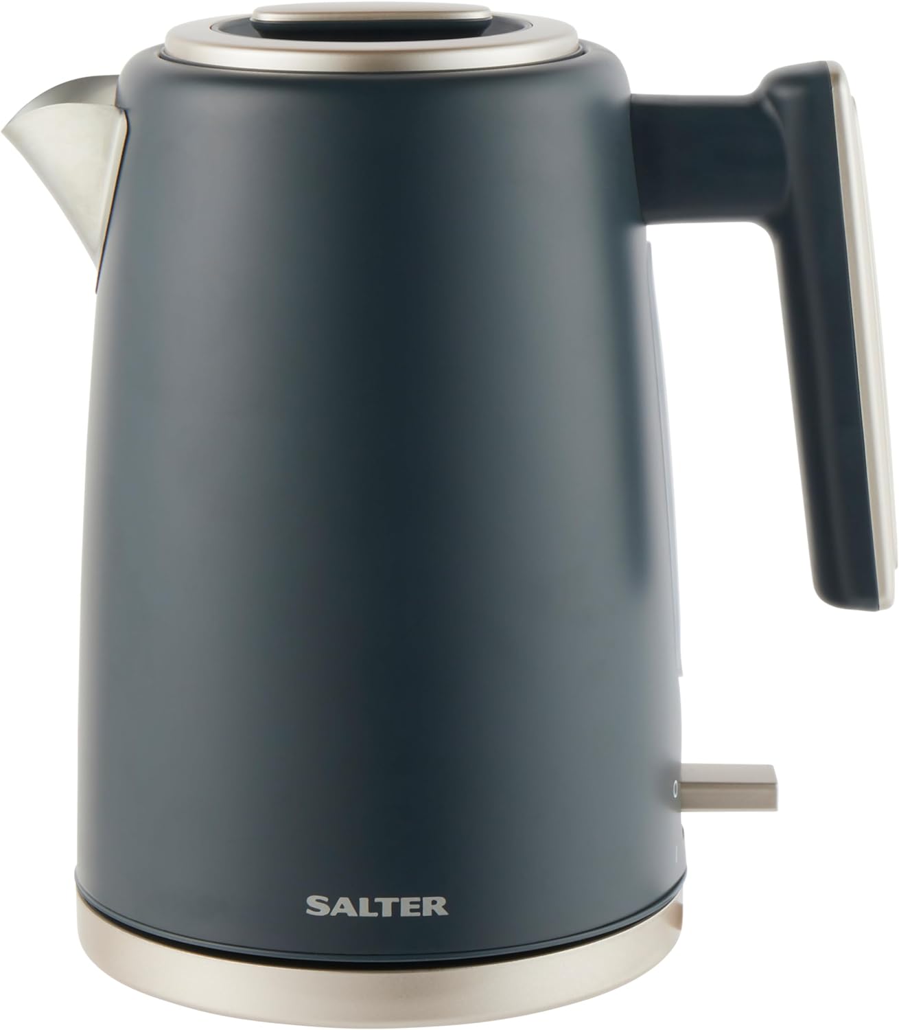 Salter COMBO - 8687 Kettle Toaster Microwave Set – Matching Kitchen Countertop Breakfast Set, Rapid Boil 1.7L 3kW Kettle, 4 - Slice Anti - Jamming Toaster, 20L 800W Manual Dial Microwave, Marino, Blue Grey - Amazing Gadgets Outlet