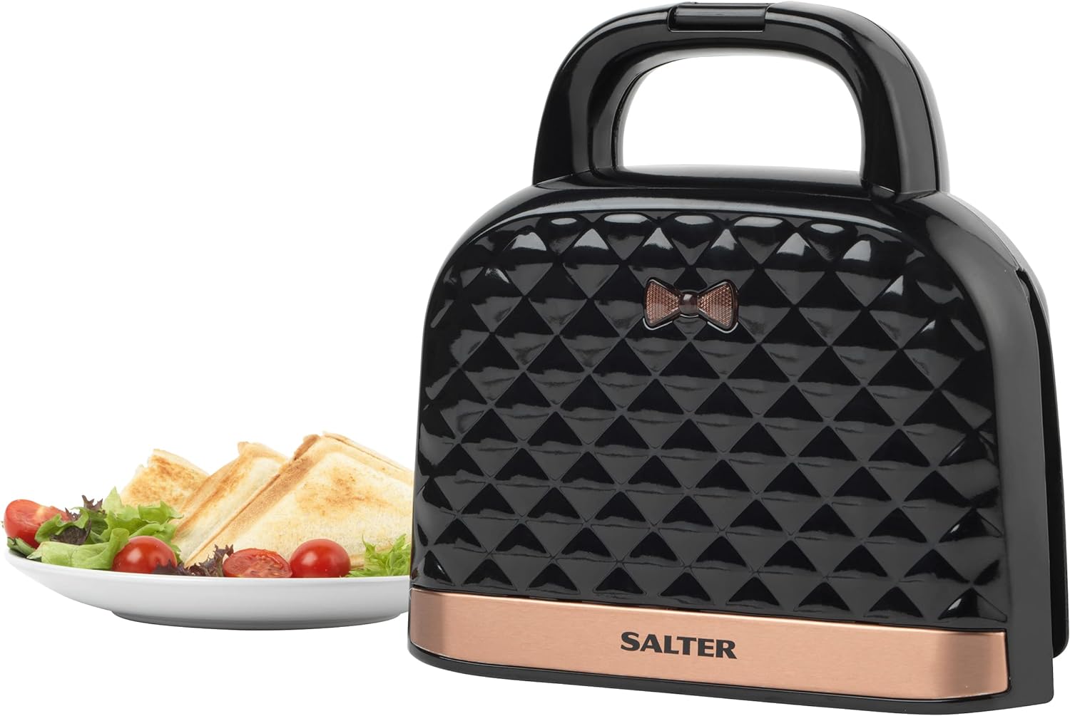 Salter EK2143 3 - In - 1 Snack Maker - Sandwich Toaster, Waffle Maker, Panini Press Grill, Includes Removable Extra Large Deep Fill Hot Plates, Non - Stick, 900W, Auto Temperature Control, Stay Cool Handle - Amazing Gadgets Outlet