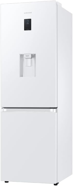 Samsung 4 Series Frost Free Classic Fridge Freezer, with Non Plumbed Water Dispenser, Wine Shelf and Big Door Bins, SpaceMax and All Around Cooling Technologies, White, RB34C652DWW/EU - Amazing Gadgets Outlet