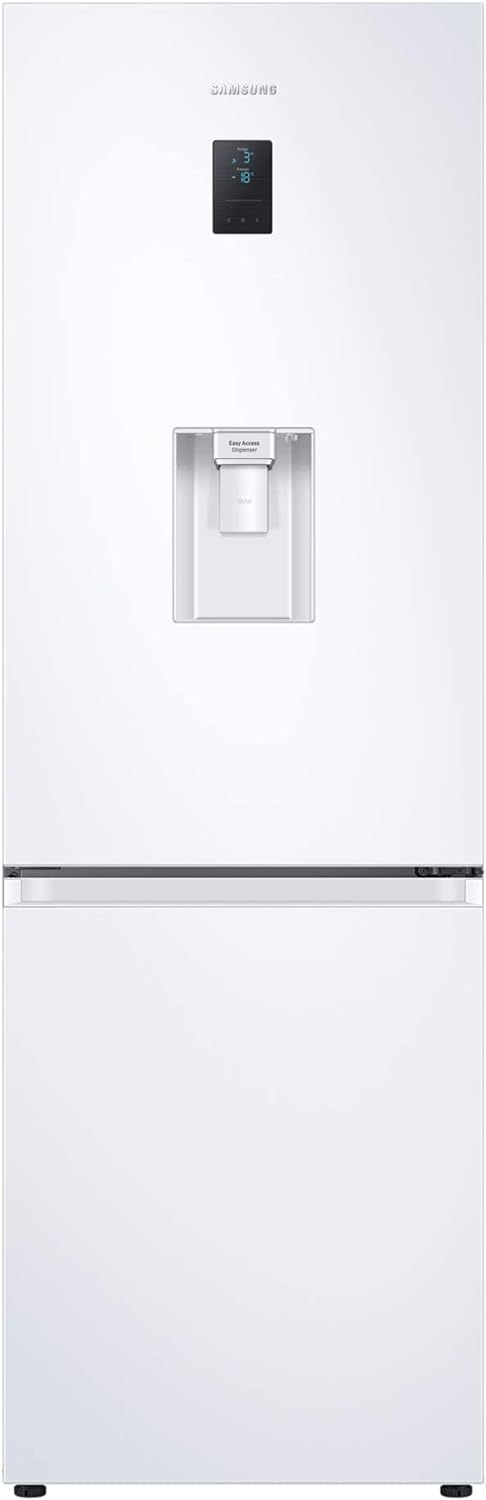 Samsung 4 Series Frost Free Classic Fridge Freezer, with Non Plumbed Water Dispenser, Wine Shelf and Big Door Bins, SpaceMax and All Around Cooling Technologies, White, RB34C652DWW/EU - Amazing Gadgets Outlet