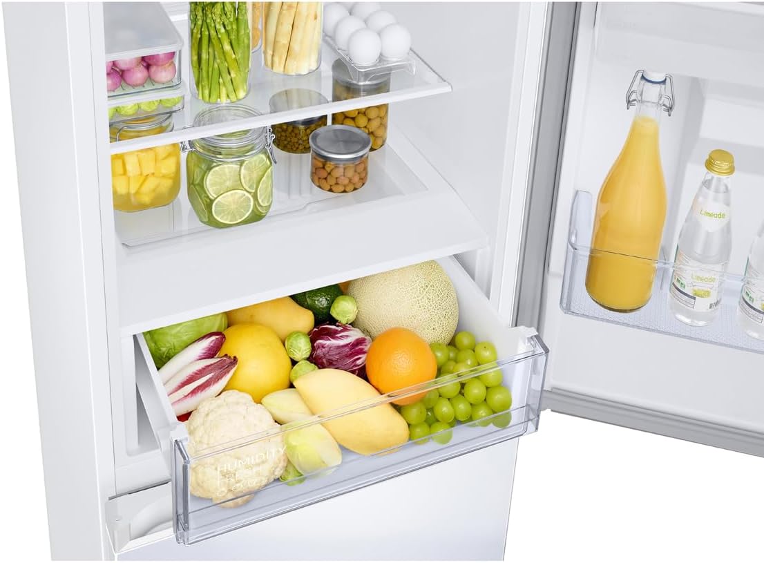 Samsung 4 Series Frost Free Classic Fridge Freezer, with Non Plumbed Water Dispenser, Wine Shelf and Big Door Bins, SpaceMax and All Around Cooling Technologies, White, RB34C652DWW/EU - Amazing Gadgets Outlet