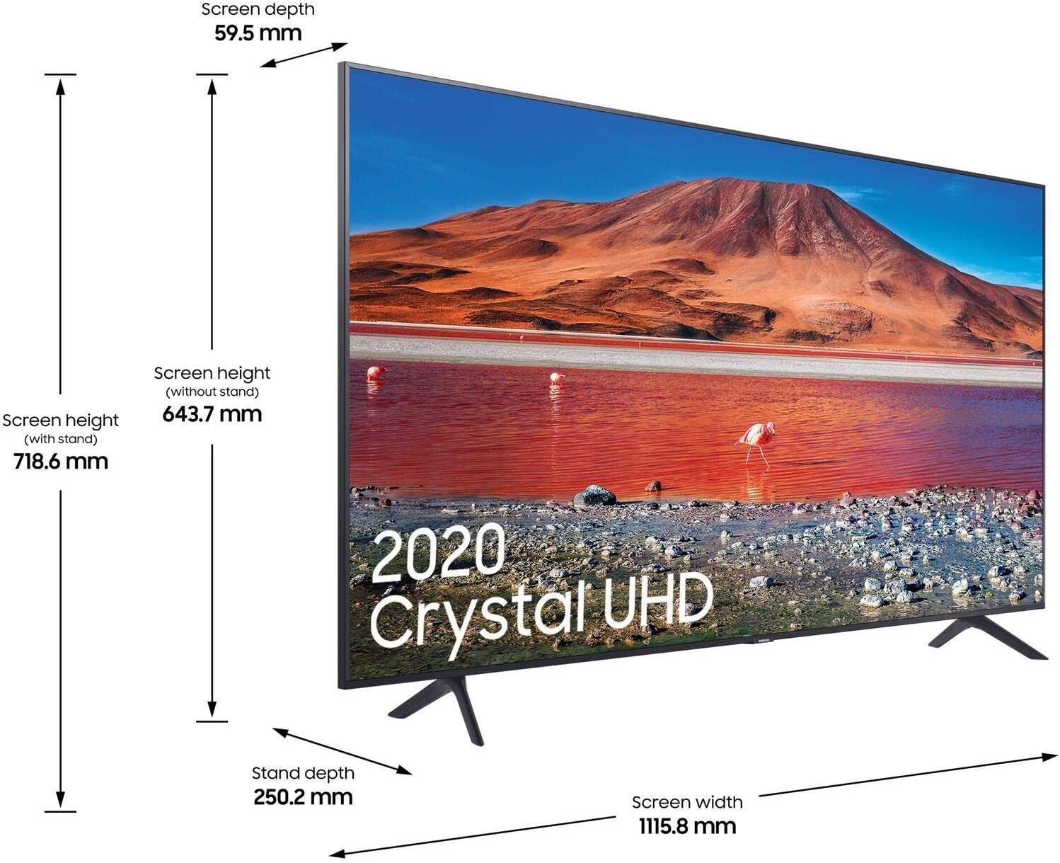 Samsung 50" TU7100 HDR Smart 4K TV with Tizen OS - Amazing Gadgets Outlet