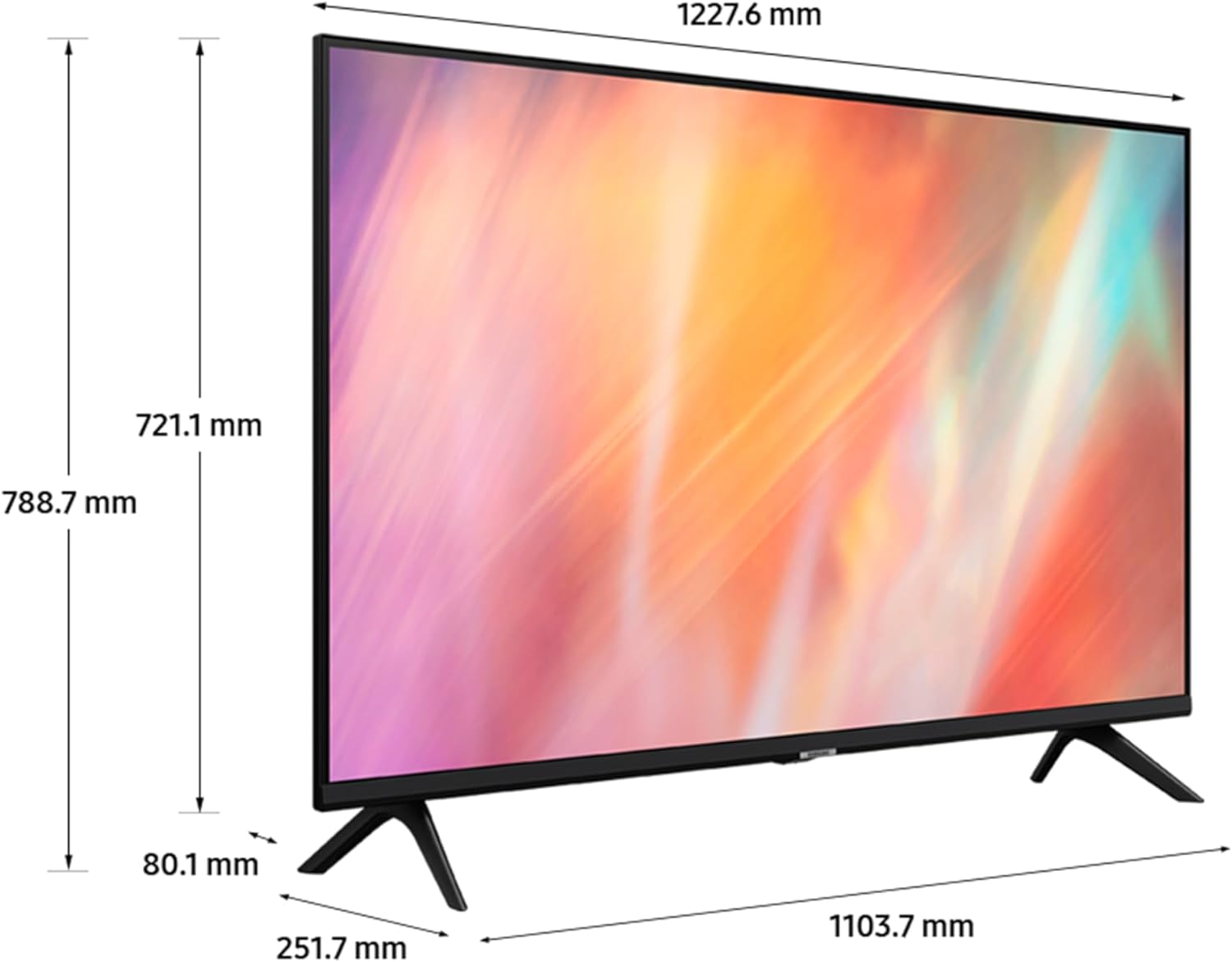 Samsung 55 Inch AU7020 UHD HDR 4K Smart TV (2023) - Crystal UHD 4K Smart TV With HDR Picture, Adaptive Sound Lite, PurColour Colour Technology & Q - Symphony Sound - Compatible With Alexa   Import  Single ASIN  Import  Multiple ASIN ×Product custom - Amazing Gadgets Outlet