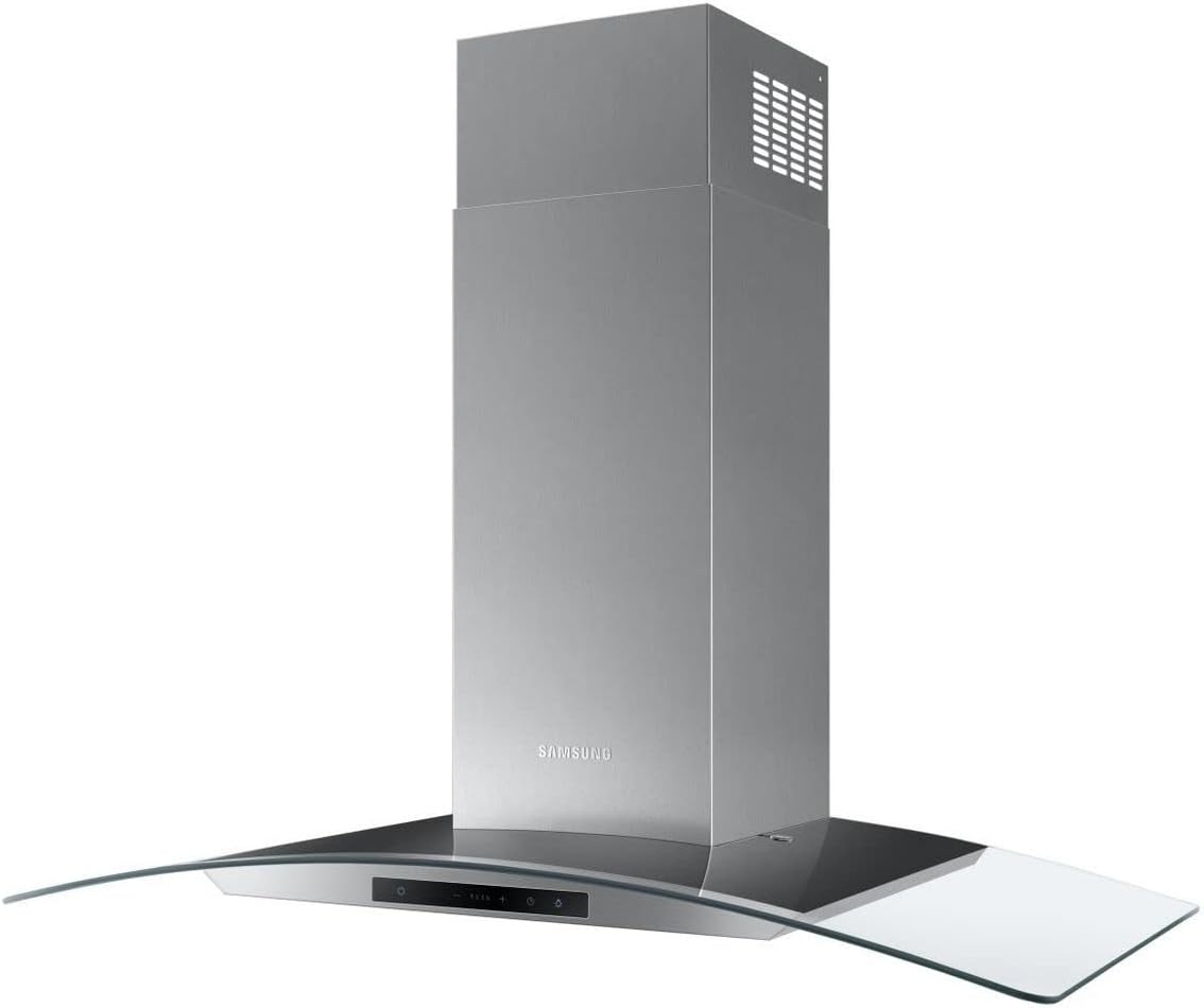 Samsung 90cm Curved Glass Chimney Hood - Stainless Steel - Amazing Gadgets Outlet