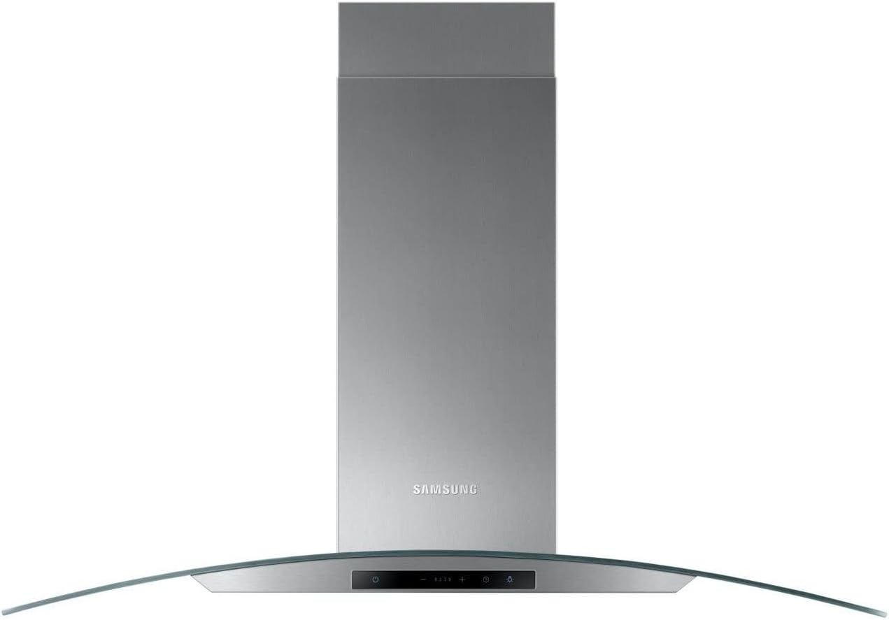 Samsung 90cm Curved Glass Chimney Hood - Stainless Steel - Amazing Gadgets Outlet