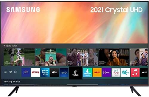 Samsung AU7100 55 Inch (2021) â€“ Crystal 4K Smart TV With HDR10+ Image Quality, Adaptive Sound, Motion Xcelerator Picture, Q - Symphony Audio And Gaming Mode - UE55AU7100KXXU - Amazing Gadgets Outlet