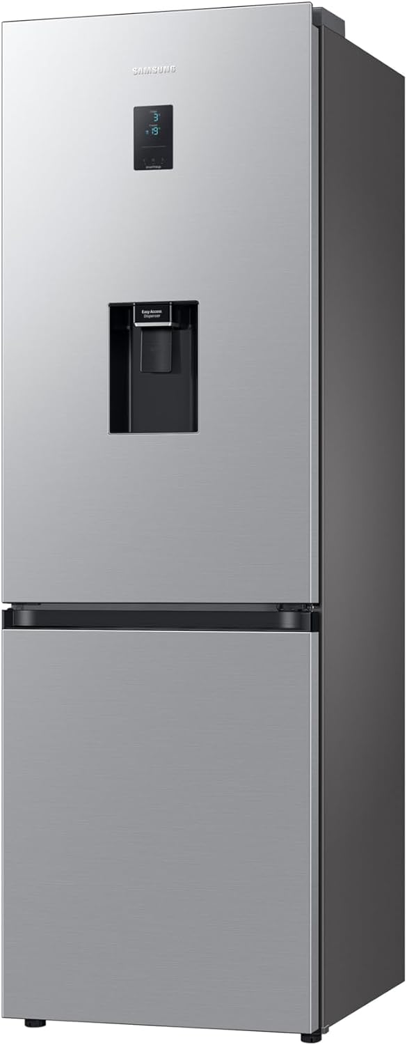 Samsung Classic Fridge Freezer, with Wine Shelf, Features Big Door Bin, All Around Cooling and SpaceMax Technologies, Silver, 7 Series, RB34C652ESA/EU - Amazing Gadgets Outlet