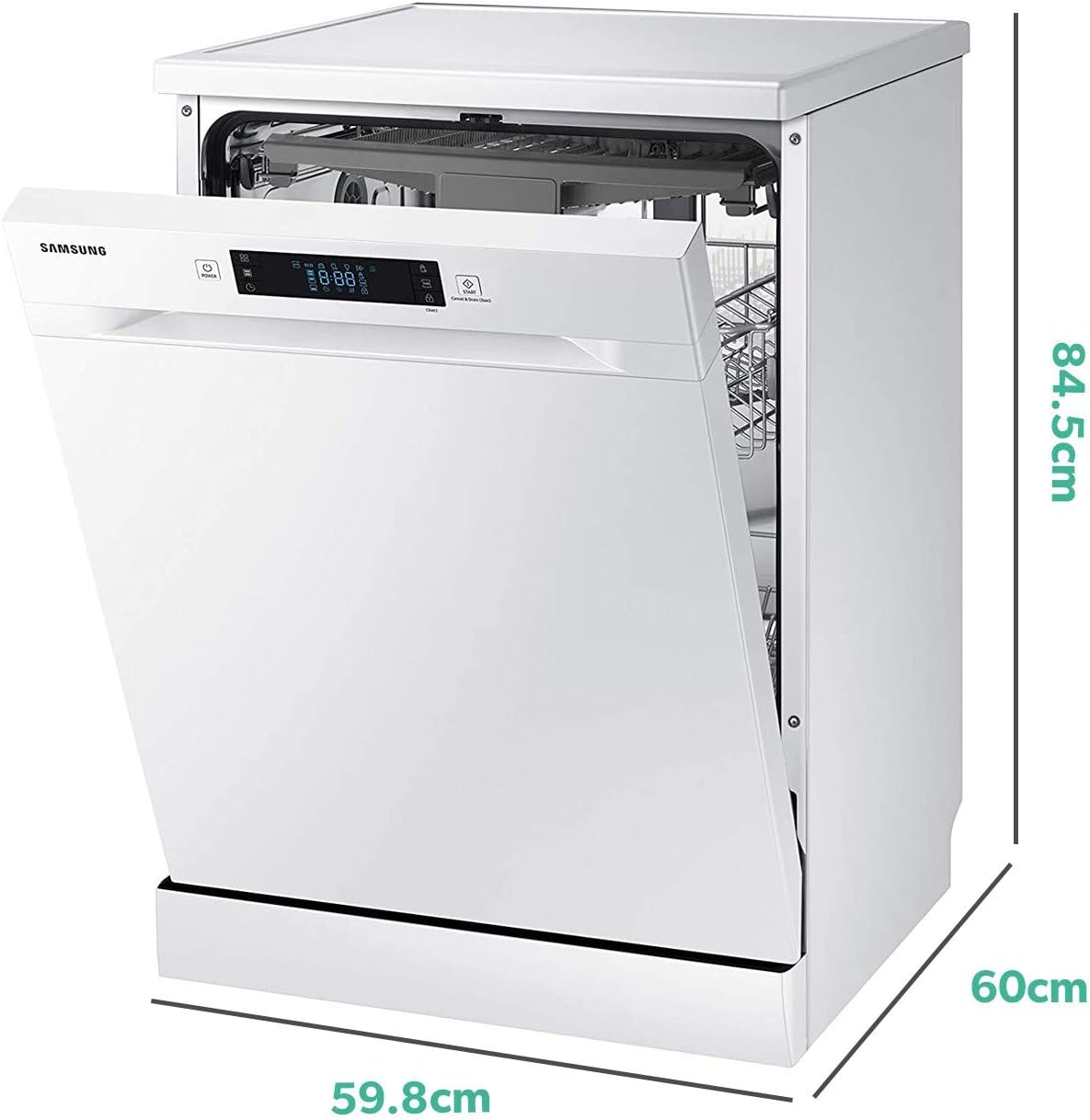 Samsung DW60M6050FW Freestanding 14 Place White Dishwasher with Express Wash & Flexible Interior - Amazing Gadgets Outlet