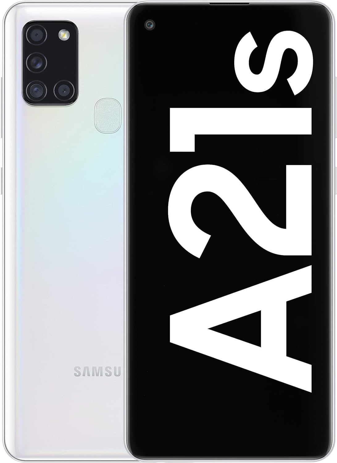 Samsung Galaxy A21s Android Smartphone, SIM Free Mobile Phone, White, (UK Version) - Amazing Gadgets Outlet