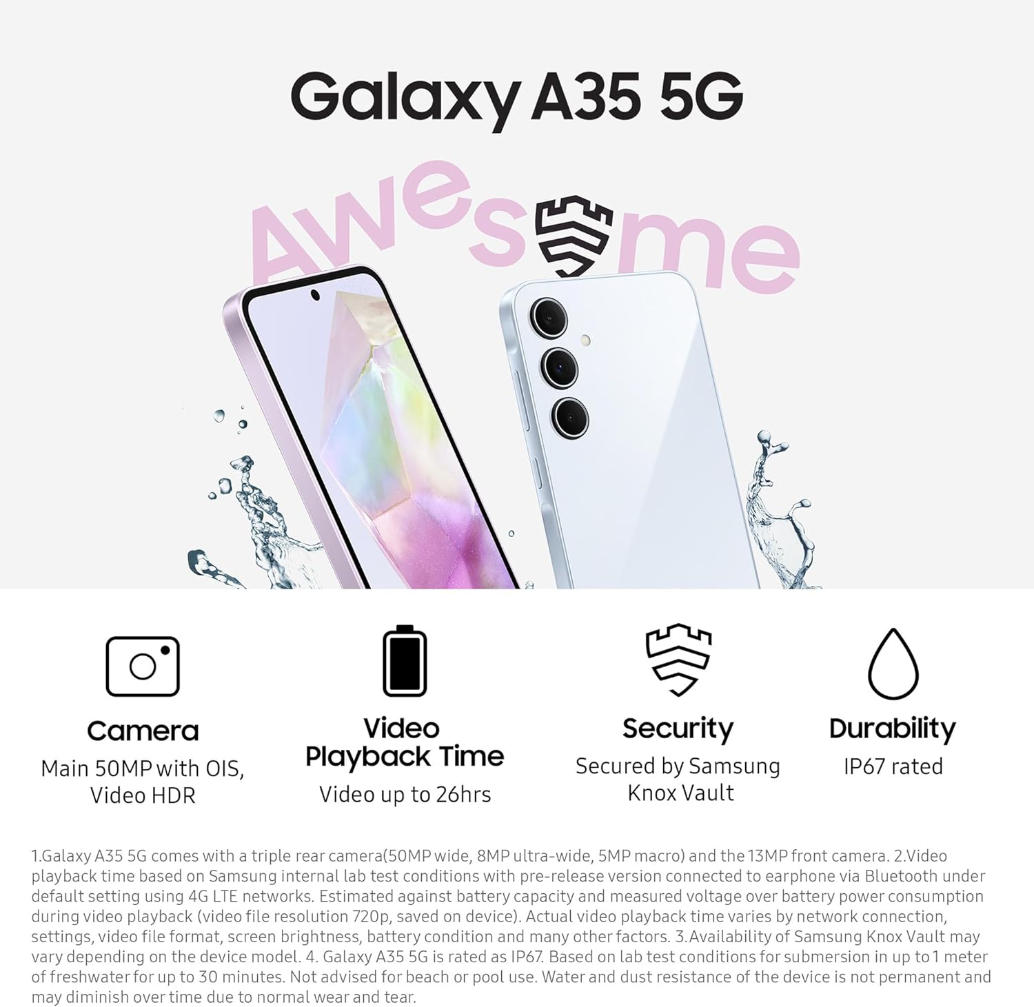 Samsung Galaxy A35 5G, Factory Unlocked Android Smartphone, 256GB, 8GB RAM, 2 day battery life, 50MP Camera, Awesome Navy, 3 Year Manufacturer Extended Warranty (UK Version)   Import  Single ASIN  Import  Multiple ASIN ×Product customization - Amazing Gadgets Outlet
