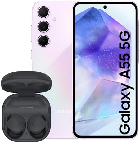 Samsung Galaxy A55 5G, Factory Unlocked Android Smartphone, 256GB, 8GB RAM, 2 day battery life, 50MP Camera, Awesome Lemon, 3 Year Manufacturer Extended Warranty (UK Version) - Amazing Gadgets Outlet