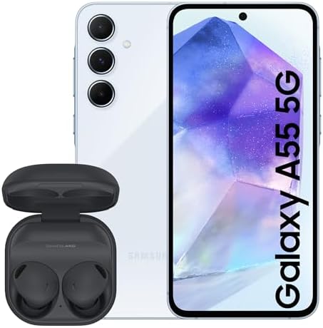 Samsung Galaxy A55 5G, Factory Unlocked Android Smartphone, 256GB, 8GB RAM, 2 day battery life, 50MP Camera, Awesome Lemon, 3 Year Manufacturer Extended Warranty (UK Version) - Amazing Gadgets Outlet