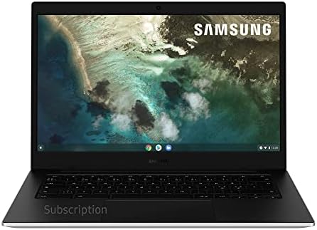 Samsung Galaxy Chromebook Go Wi - Fi Laptop, 14 Inch, Celeron Processor, 8GB RAM, 64GB Storage, Silver - Official - Amazing Gadgets Outlet