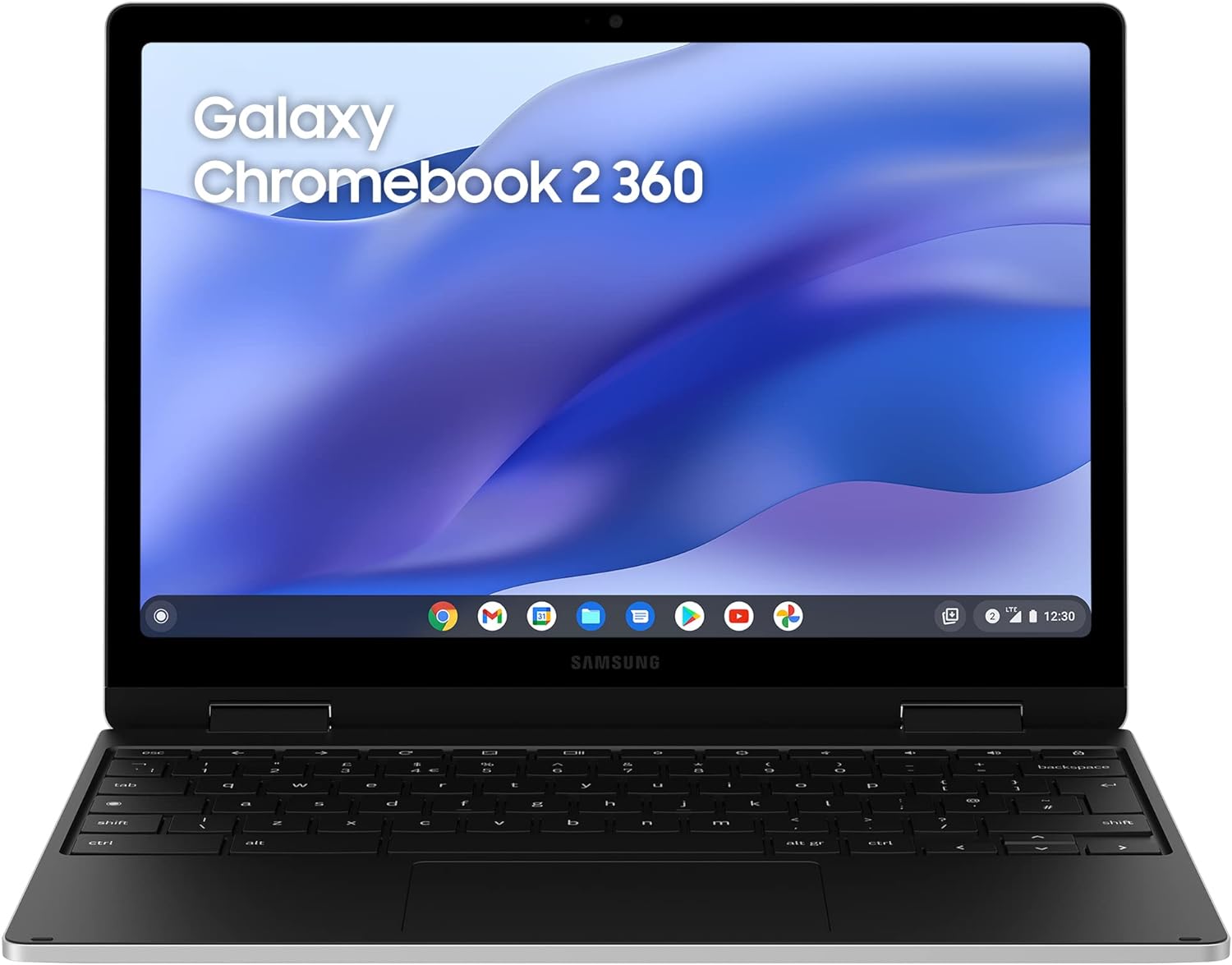 Samsung Galaxy Chromebook2 360 Laptop, 12.4 Inch, 4GB RAM, 64GB Storage, Celeron - Silver - Official - Amazing Gadgets Outlet