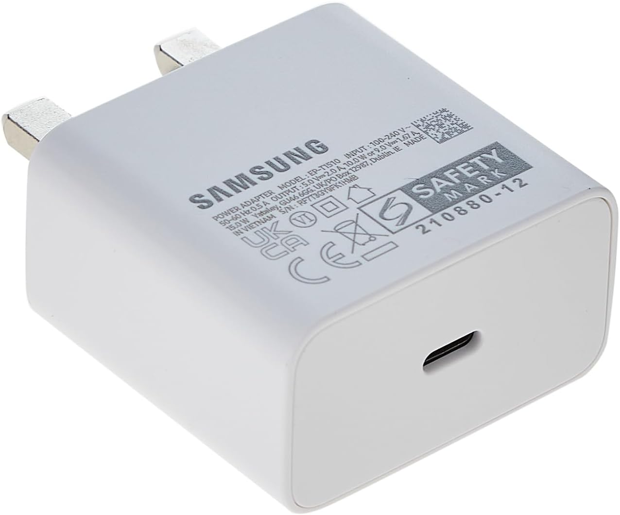 Samsung Galaxy Official 15W Adaptive Fast Charger (with USB - C to C Data Cable), White   Import  Single ASIN  Import  Multiple ASIN ×Product customization General Description Gallery Reviews Variations Additional details Product Tags - Amazing Gadgets Outlet