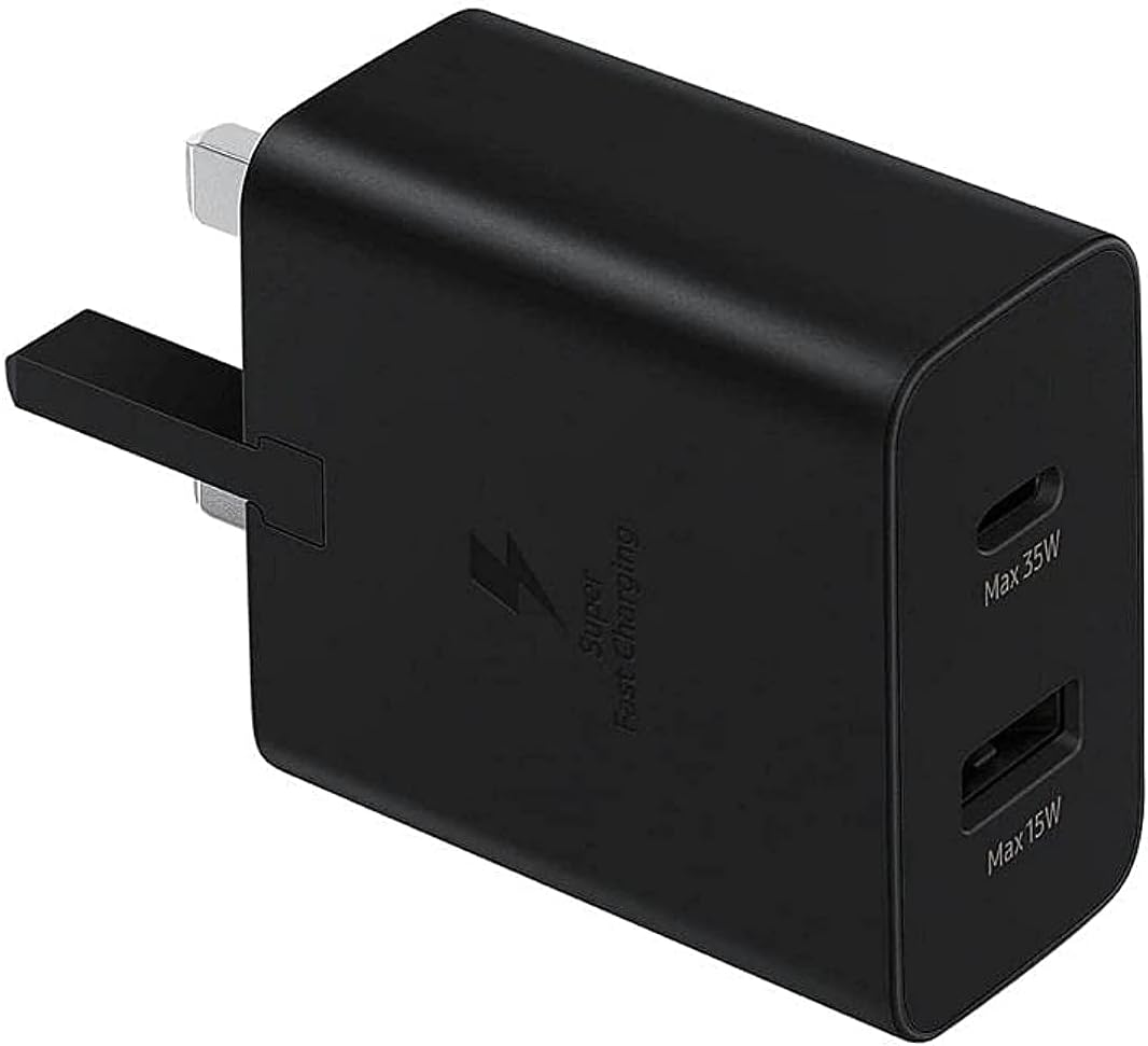 Samsung Galaxy Official 35W Duo Super Fast Power Adapter (without USB - C to C Data Cable), Black   Import  Single ASIN  Import  Multiple ASIN ×Product customization General Description Gallery Reviews Variations Additional details Pro - Amazing Gadgets Outlet