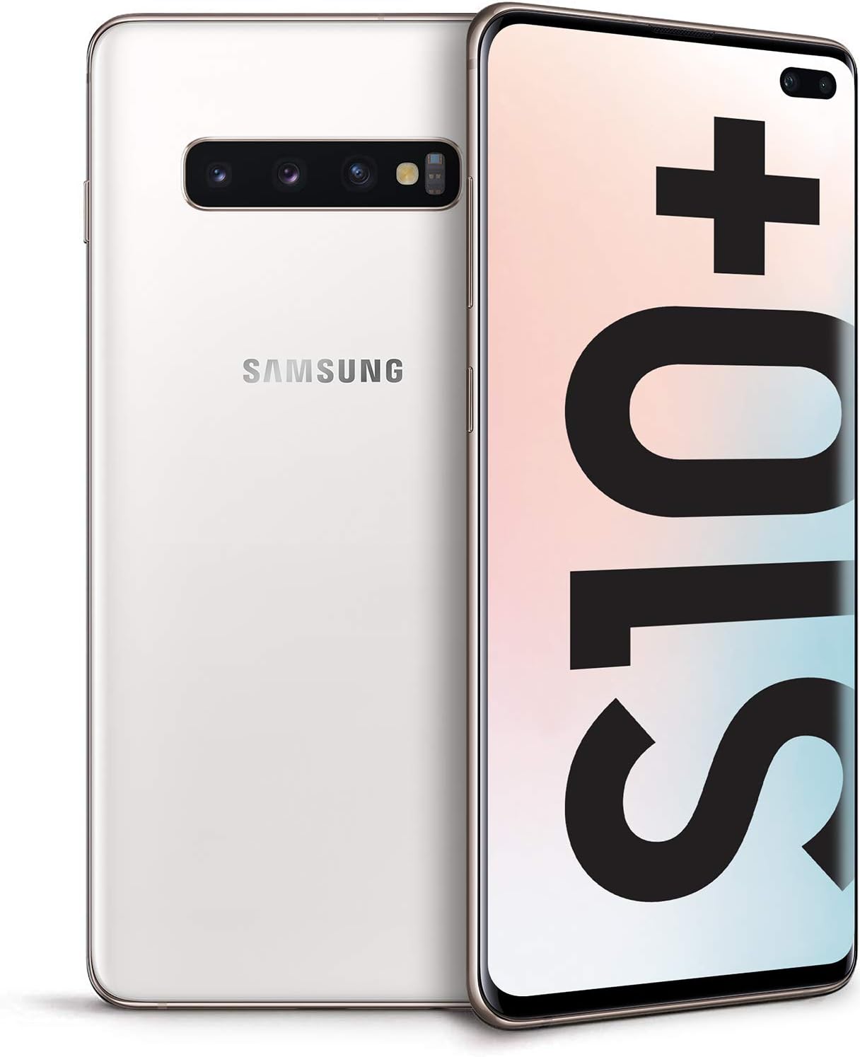 Samsung Galaxy S10+ Mobile Phone; Sim Free Smartphone - Prism White, (UK Version) - Amazing Gadgets Outlet