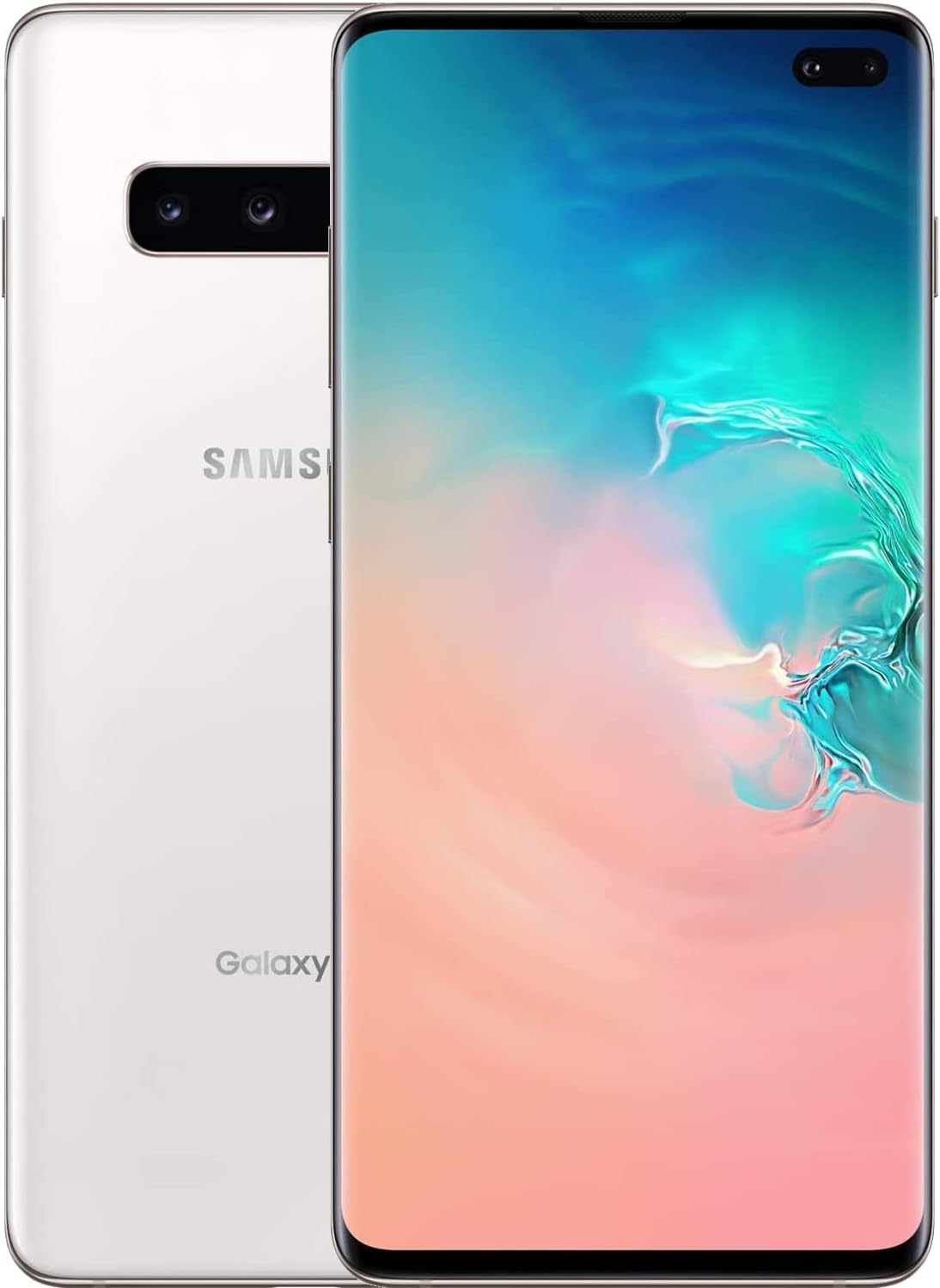 Samsung Galaxy S10+ Mobile Phone; Sim Free Smartphone - Prism White, (UK Version) - Amazing Gadgets Outlet