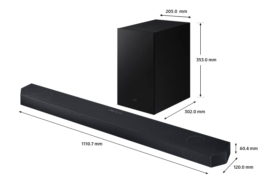 Samsung HW - Q700C/EN, 3.1.2 Ch, Soundbar and Wireless Subwoofer with Bluetooth - Amazing Gadgets Outlet