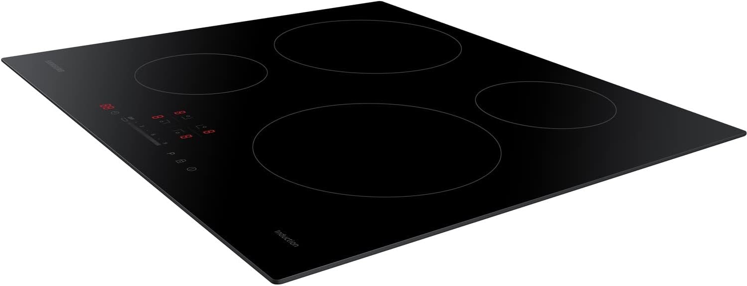 Samsung Induction Hob with 4 Cooking Zones, With Touch Control, Colour: Black, Material: Ceramic Glass, NZ64H37070K - Amazing Gadgets Outlet