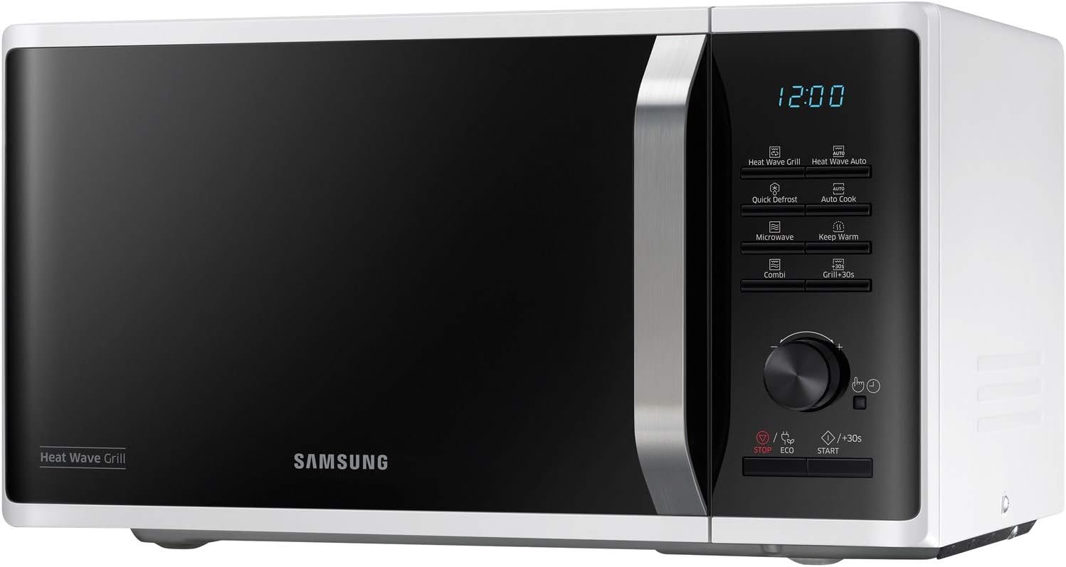 Samsung MG23K3575AW Microwave Grill, 800W Power, 23 Litre, White - Amazing Gadgets Outlet