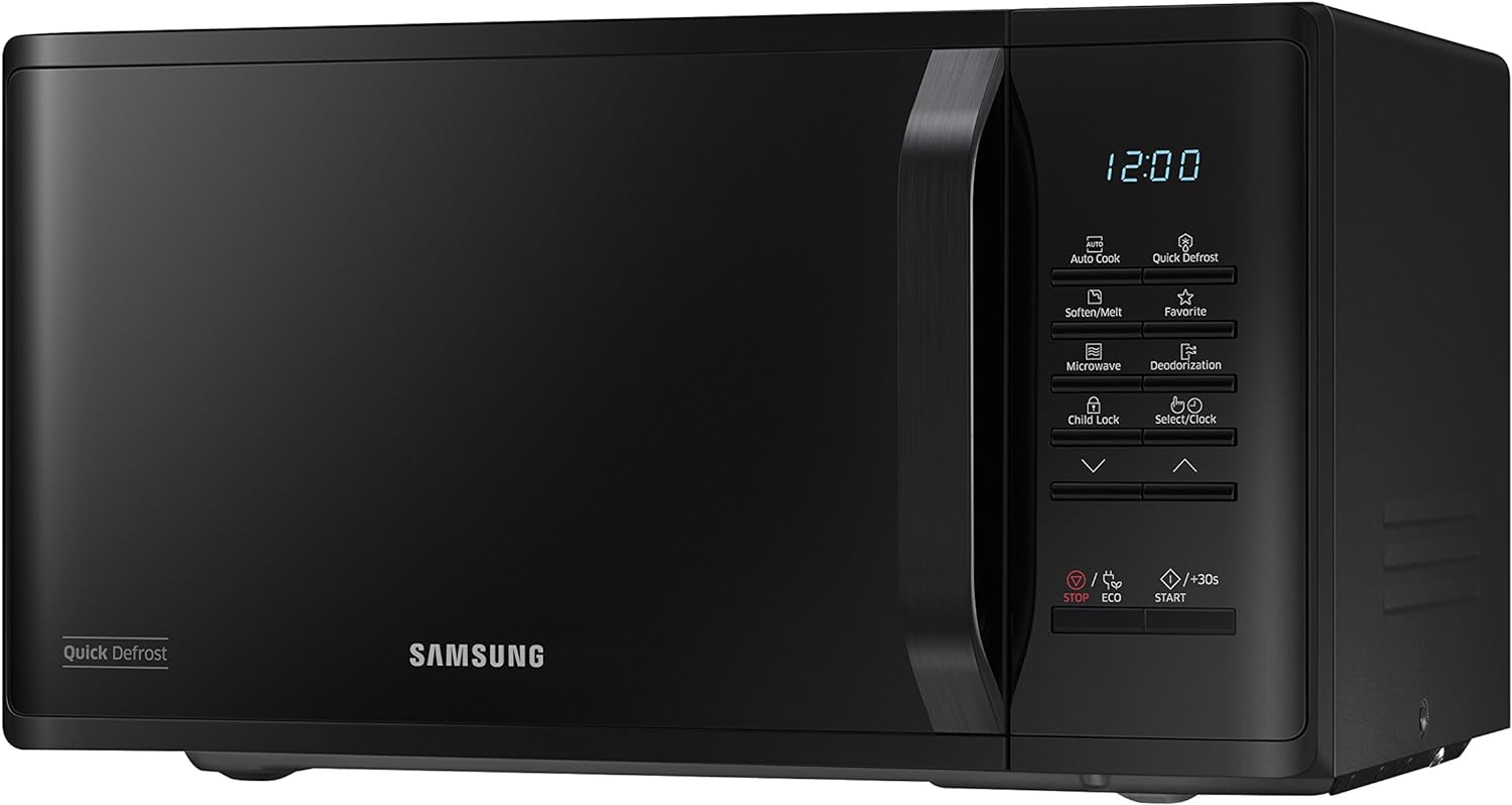 Samsung MS23K3513AK Solo Microwave, 23 Litre, Black - Amazing Gadgets Outlet