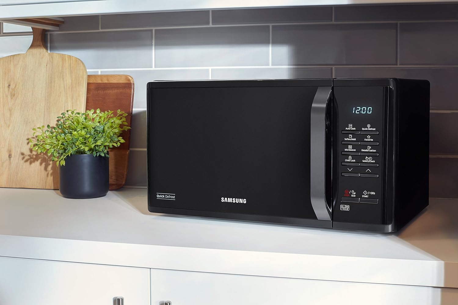 Samsung MS23K3513AK Solo Microwave, 23 Litre, Black - Amazing Gadgets Outlet