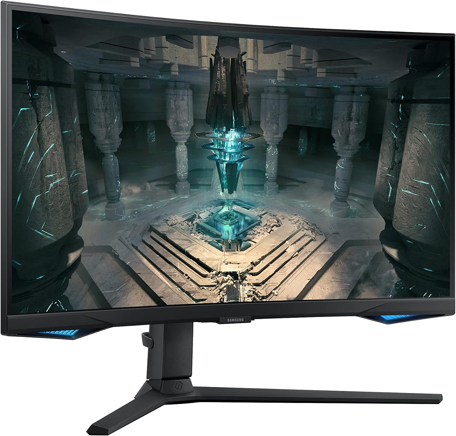 Samsung Odyssey G6 LS32BG650EUXXU 32" Curved Smart Gaming Monitor with Speakers - QHD 2560x1440, 240Hz, 1ms, Speakers, HDMI 2.1, Full Smart Platform, Freesync Premium Pro, Height Adjust   Import  Single ASIN  Import  Multiple ASIN ×Product custom - Amazing Gadgets Outlet