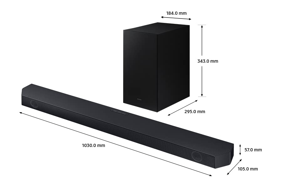 Samsung Q - Symphony Q60C with 7 built - in speakers Dolby Atmos and Virtual DTS:X Soundbar - Amazing Gadgets Outlet