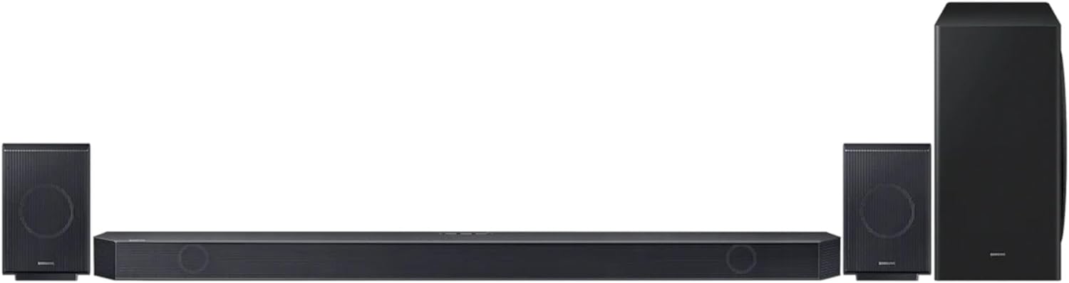 Samsung Q930C Soundbar Speaker (2023) - 17 Speaker Home Sound System With Adaptive Sound, Wireless Dolby Atmos And Wireless Subwoofer, Alexa Built In, Smart Surround Sound, Bluetooth, WiFi & Airplay - Amazing Gadgets Outlet