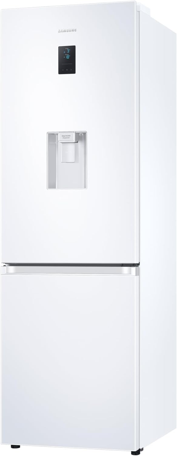 Samsung RB34T602EWW/EU Freestanding Fridge Freezer, Frost Free, 340L capacity, 60cm wide, White, Decibel rating: 35, EU Acoustic Class: B - Amazing Gadgets Outlet