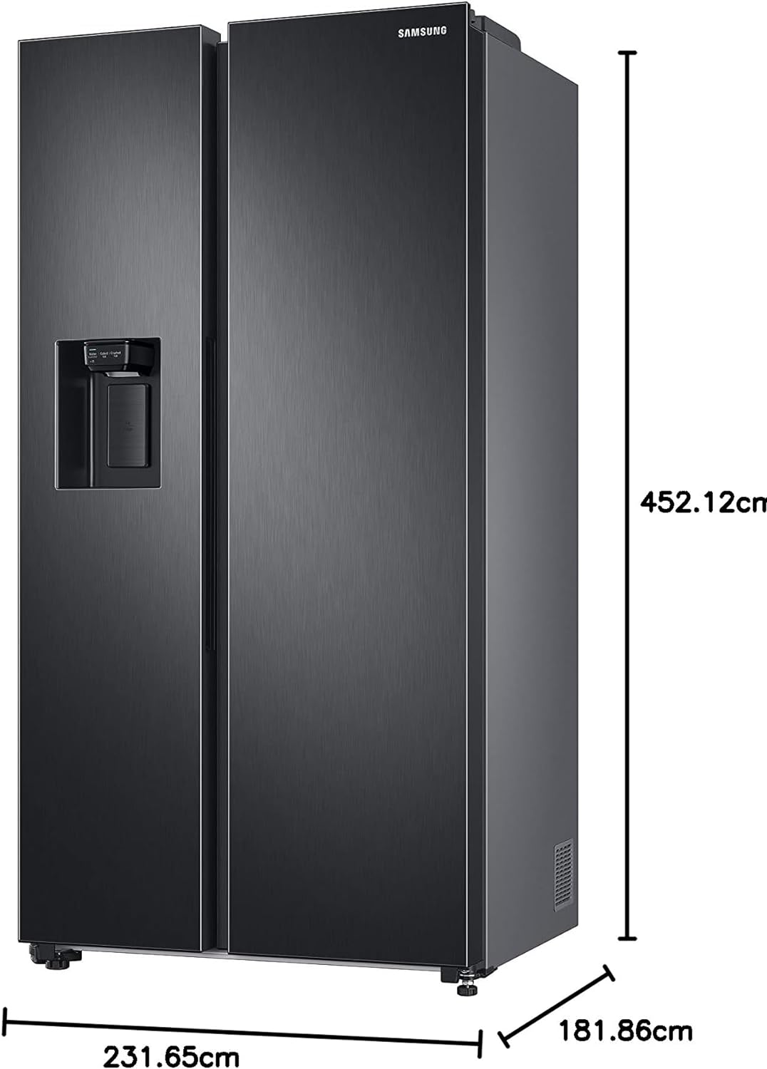 Samsung RS68A8830B1/EU Side by Side American Fridge Freezer with SpaceMax Technology 634 litre, Black Stainless - Amazing Gadgets Outlet