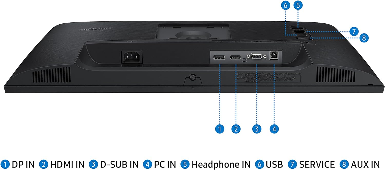 Samsung S24A400VEU - S40VA Series - LED monitor - 24" - 1920 x 1080 Full HD (1080p) @ 75 Hz - IPS - 250 cd/m² - 1000:1 - 5 ms - HDMI, VGA, DisplayPort - speakers - black - Amazing Gadgets Outlet