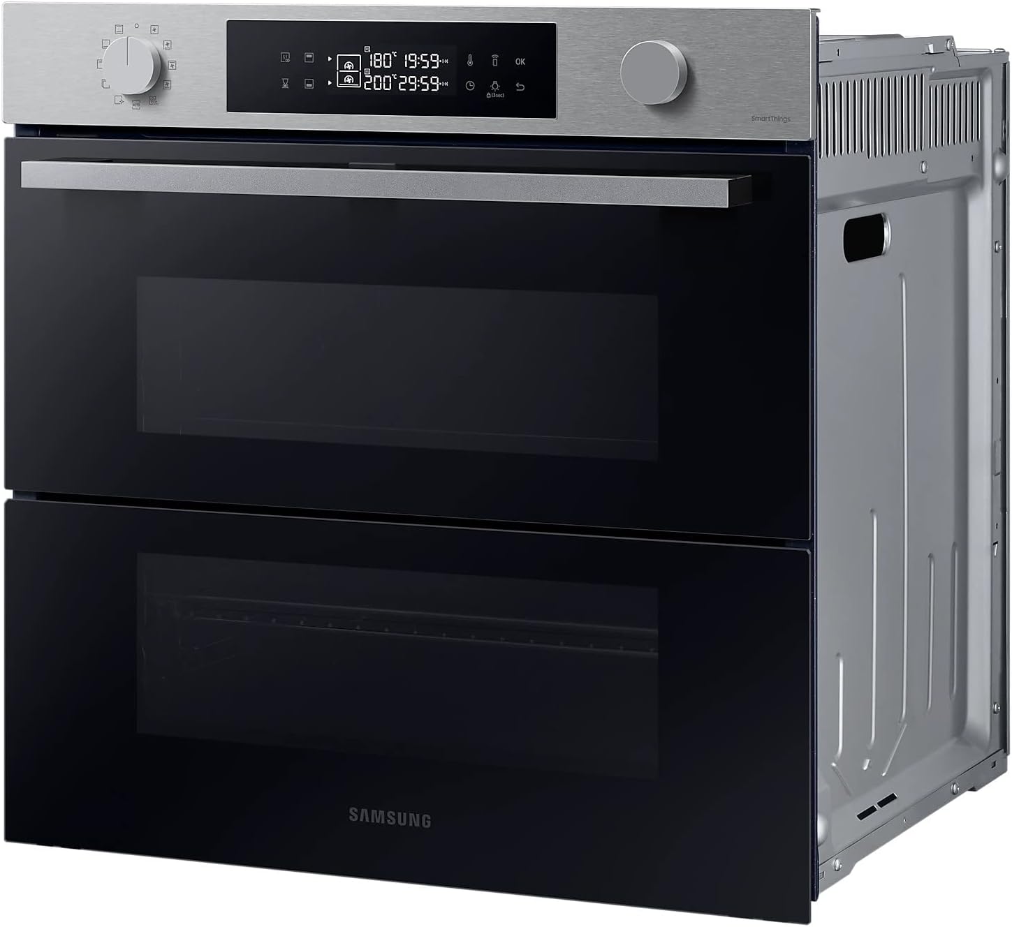 Samsung Series 4 Dual Cook Flex Smart Oven with Pyrolytic Cleaning, Colour: Stainless Steel, NV7B45305AS - Amazing Gadgets Outlet