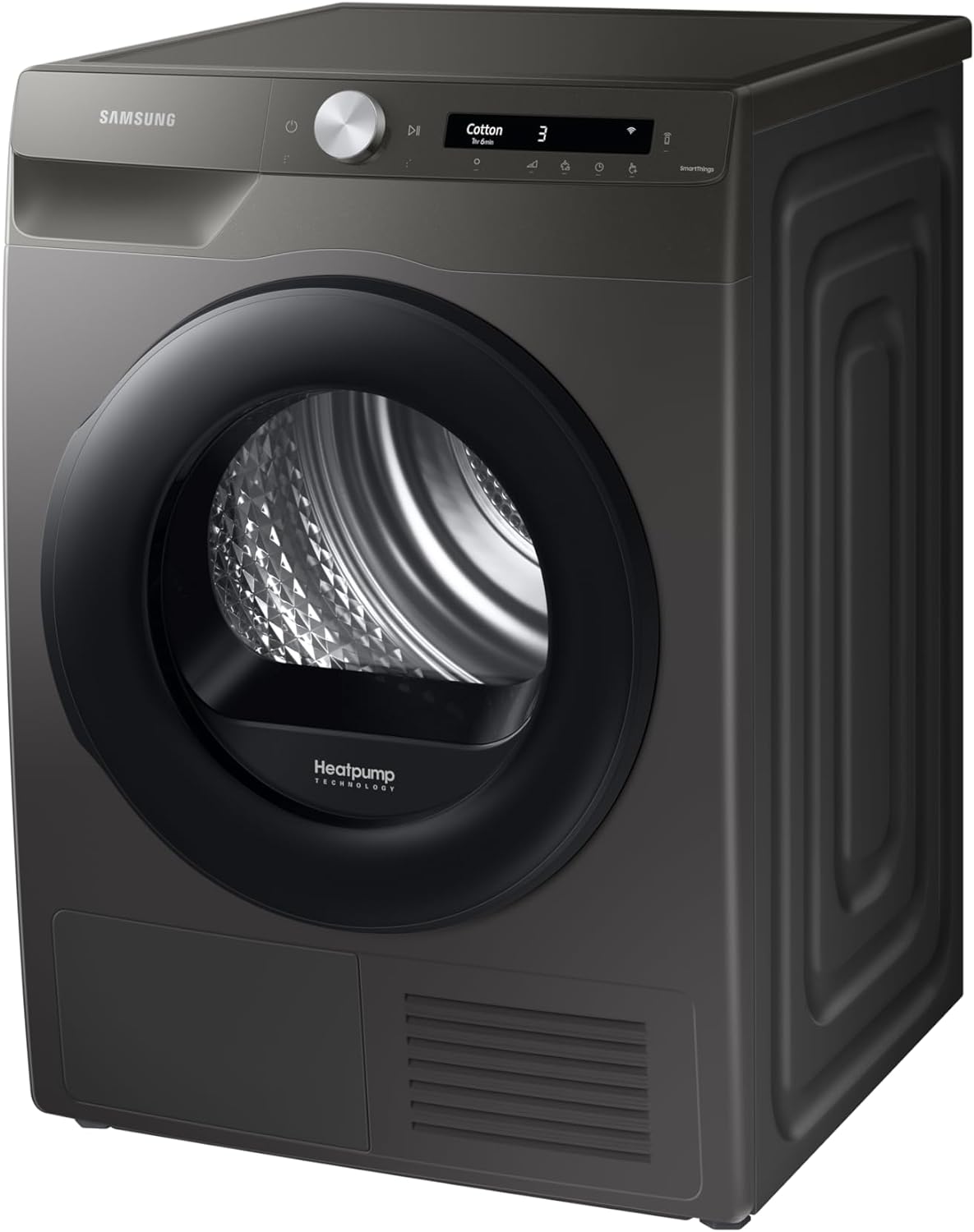 Samsung Series 5+ DV80T5220AN/S1 WiFi - enabled 8 kg Heat Pump Tumble Dryer - Graphite - A+++ Rated - Amazing Gadgets Outlet