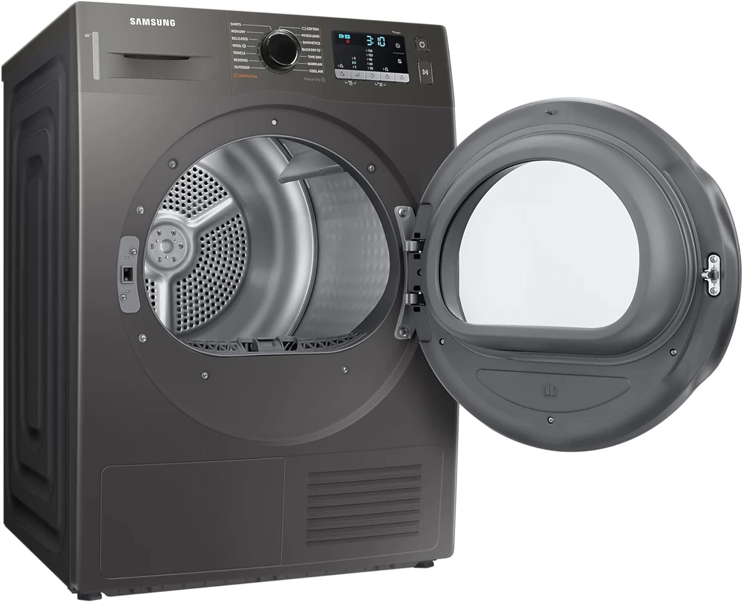 Samsung Series 5 DV80TA020AX/EU with OptimalDry™, Freestanding Heat Pump Tumble Dryer, 8 kg, Graphite, A++ Rated - Amazing Gadgets Outlet