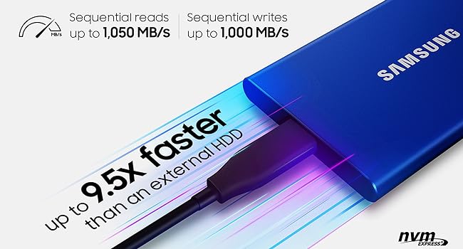 Samsung T7 Portable SSD - 2 TB - USB 3.2 Gen.2 External SSD Titanium Grey (MU - PC2T0T/WW)   Import  Single ASIN  Import  Multiple ASIN ×Product customization General Description Gallery Reviews Variations Additional details Product Ta - Amazing Gadgets Outlet
