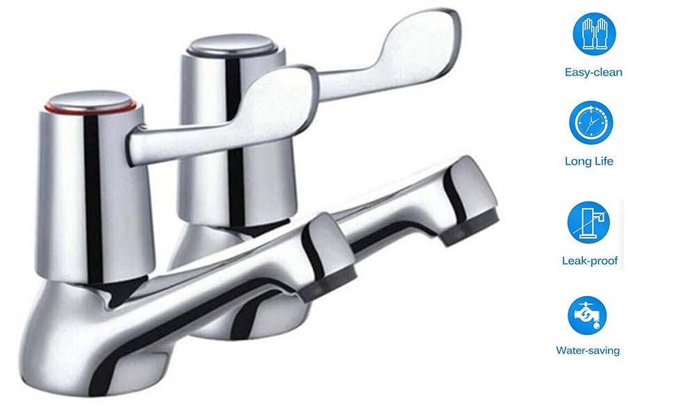 SASHTECH ® Lever Basin Sink Taps Pillar Disabled 1/4 Turn Chrome Pair 1/2" Hot Cold Set   Import  Single ASIN  Import  Multiple ASIN ×Product customization General Description Gallery Reviews Variations Additional details Product Tag - Amazing Gadgets Outlet