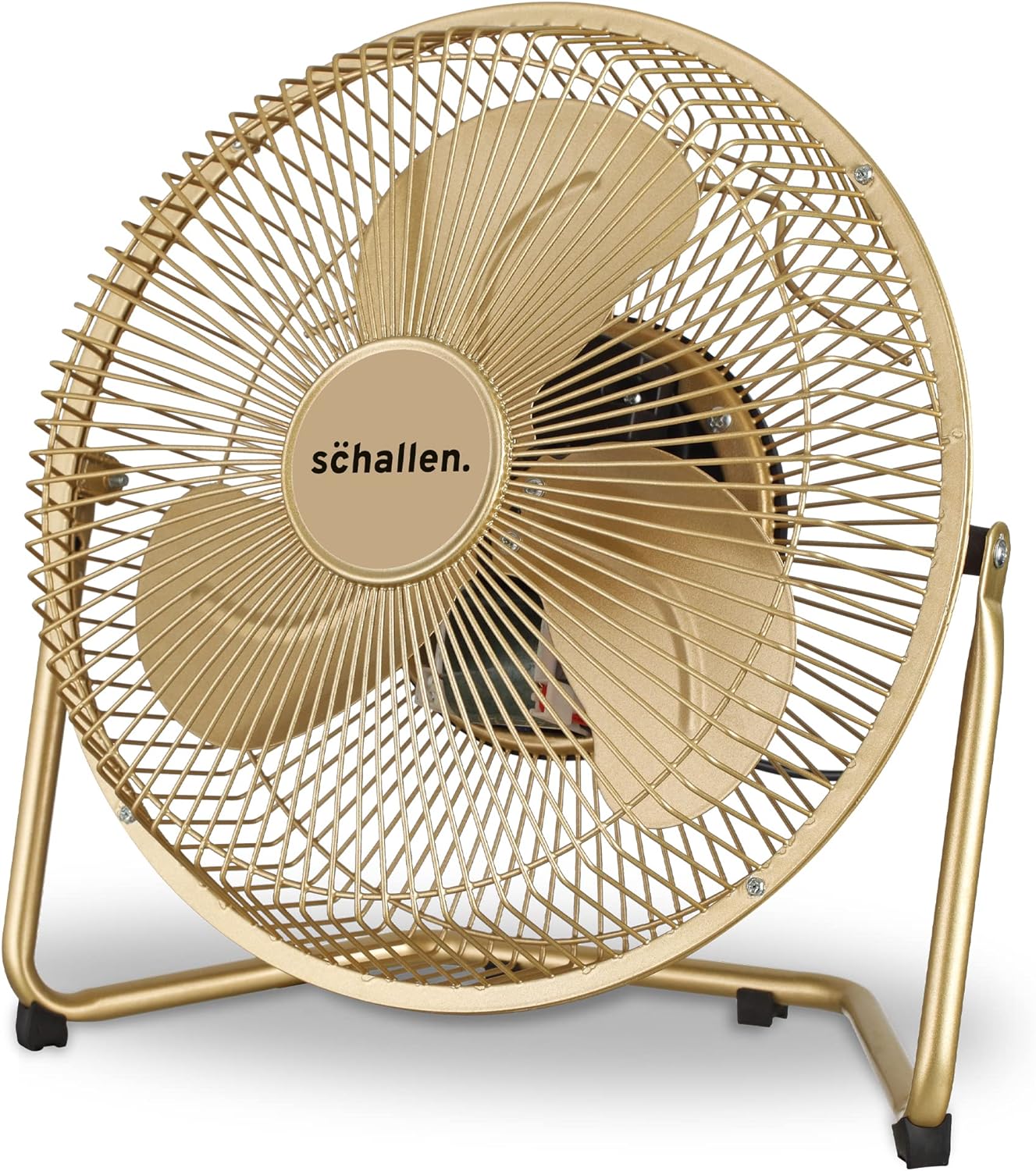 Schallen Small 9" Metal High Velocity Cold Air Circulator Adjustable Floor Fan with 3 Speed Settings (Copper) - Amazing Gadgets Outlet